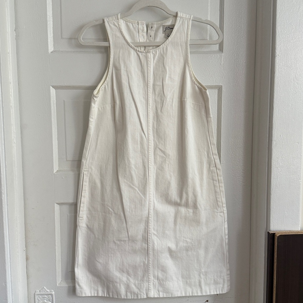 J. Crew Denim Dress - white